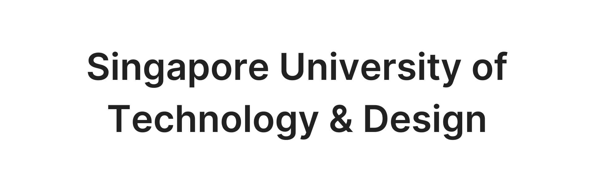 Singapore University of Technology & Design